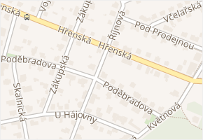 Hřenská v obci Praha - mapa ulice
