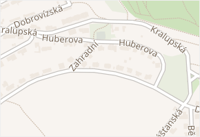 Huberova v obci Praha - mapa ulice