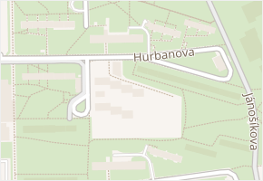 Hurbanova v obci Praha - mapa ulice