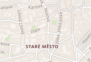 Husova v obci Praha - mapa ulice