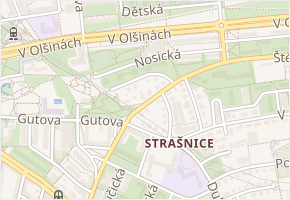 Hvozdnická v obci Praha - mapa ulice