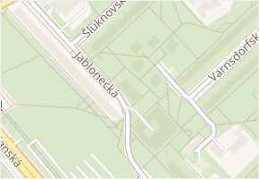 Jablonecká v obci Praha - mapa ulice