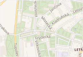 Jablunkovská v obci Praha - mapa ulice