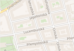 Jagellonská v obci Praha - mapa ulice