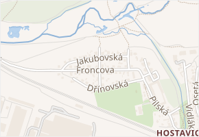 Jakubovská v obci Praha - mapa ulice