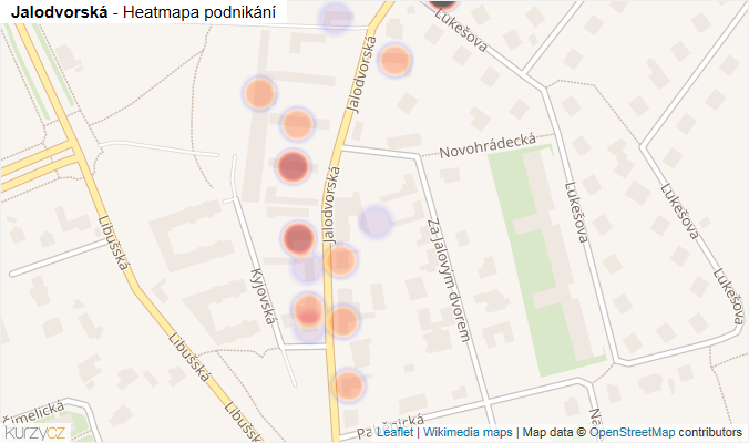 Mapa Jalodvorská - Firmy v ulici.