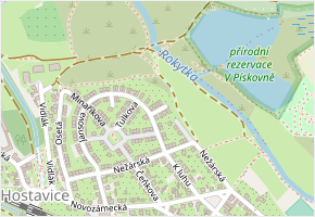 Jamborova v obci Praha - mapa ulice
