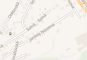 Jarmily Novotné v obci Praha - mapa ulice