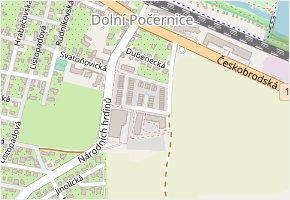 Jaroměřická v obci Praha - mapa ulice