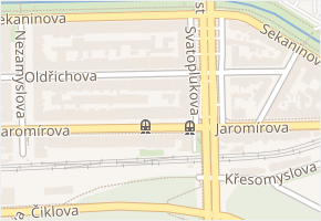 Jaromírova v obci Praha - mapa ulice