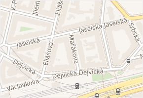 Jaselská v obci Praha - mapa ulice