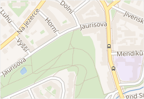 Jaurisova v obci Praha - mapa ulice
