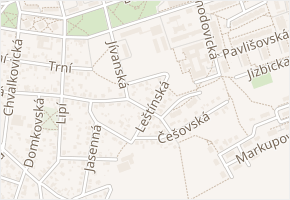 Javornická v obci Praha - mapa ulice