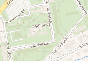 Jažlovická v obci Praha - mapa ulice