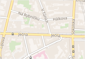 Ječná v obci Praha - mapa ulice