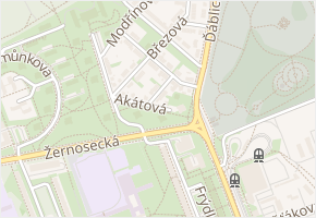 Jedlová v obci Praha - mapa ulice