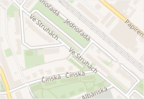 Jednořadá v obci Praha - mapa ulice