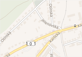 Jelenovská v obci Praha - mapa ulice