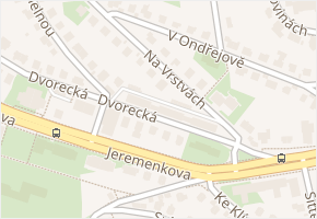 Jeremenkova v obci Praha - mapa ulice