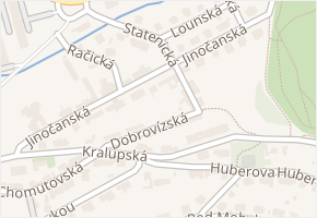 Jinočanská v obci Praha - mapa ulice