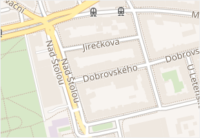 Jirečkova v obci Praha - mapa ulice