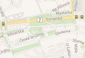 Jírova v obci Praha - mapa ulice