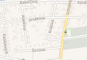 Jirsákova v obci Praha - mapa ulice