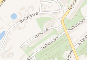 Jitravská v obci Praha - mapa ulice