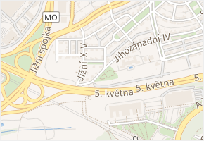 Jižní XIV v obci Praha - mapa ulice
