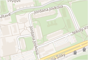 Jordana Jovkova v obci Praha - mapa ulice