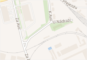 K Avii v obci Praha - mapa ulice