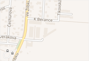 K Berance v obci Praha - mapa ulice