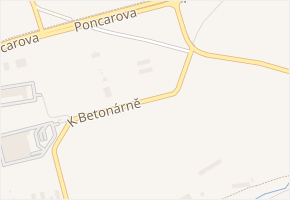 K betonárně v obci Praha - mapa ulice