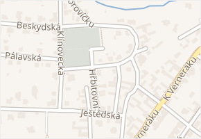 K Borovíčku v obci Praha - mapa ulice