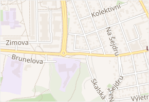 K děrám v obci Praha - mapa ulice