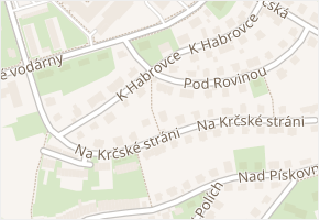 K Habrovce v obci Praha - mapa ulice