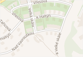 K Haltýři v obci Praha - mapa ulice