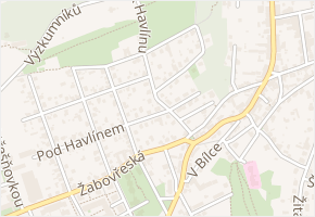 K Havlínu v obci Praha - mapa ulice