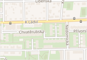 K Ládví v obci Praha - mapa ulice
