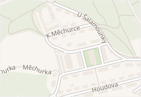 K Měchurce v obci Praha - mapa ulice