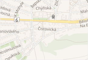 K Motolu v obci Praha - mapa ulice
