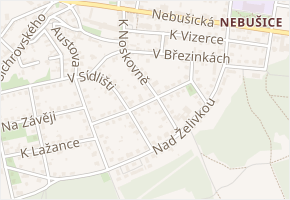 K Noskovně v obci Praha - mapa ulice