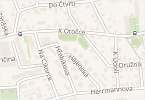 K otočce v obci Praha - mapa ulice