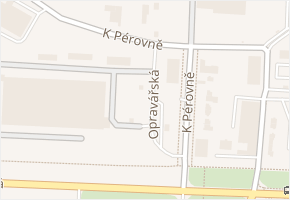 K pérovně v obci Praha - mapa ulice