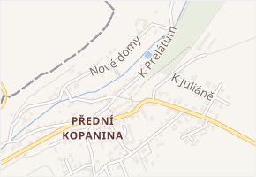 K Prelátům v obci Praha - mapa ulice