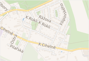 K rokli v obci Praha - mapa ulice