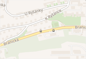K Ryšánce v obci Praha - mapa ulice