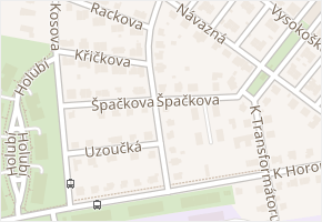 K stavebninám v obci Praha - mapa ulice