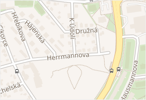K údolí v obci Praha - mapa ulice