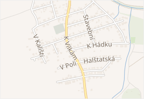 K vilkám v obci Praha - mapa ulice